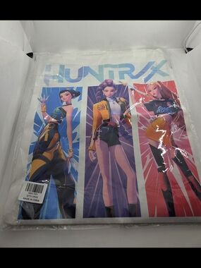 HUNTRX Graphic Anime Character Tote - Blue, Yellow, Pink